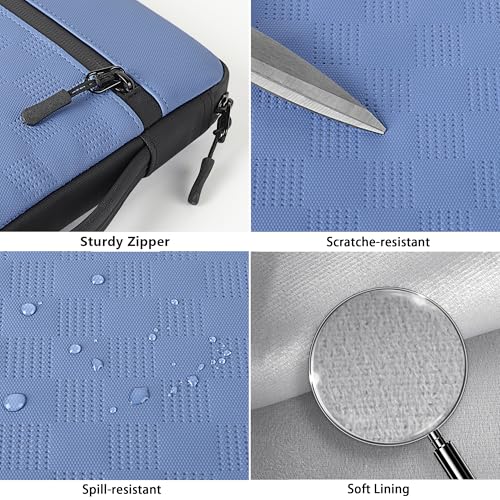 DOMISO 17.3 Inch Laptop Sleeve, Waterproof Shockproof Case with Handle, Fits HP Omen/Dell Inspiron/Acer Predator/LG Gram 17" Notebooks, Blue - color: Blue, size: 17-17.3 inch