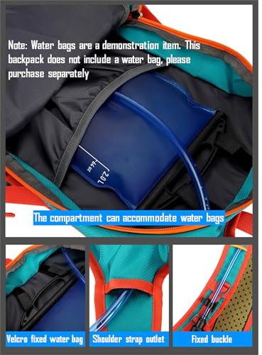 Lightweight Cycling Hydration Backpack,Large Capacity Pack for Travel,Hiking,Climbing,Skiing,Running Daypack for Men Women (Black) - color: Black