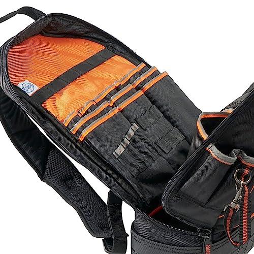 Klein Tools 80115 Backpack Kit with Tradesman Pro 39-Pocket Backpack and Electricians Pocket Knife, 2-Piece