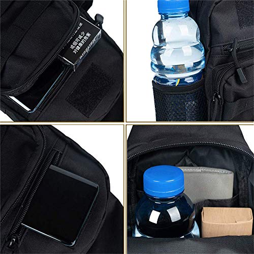 Armiya Men's Tactical Sling Bag, Small Shoulder Chest Molle Daypack Backpack for Cycling Hiking Camping Trekking