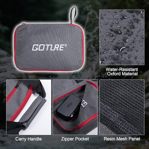 Goture Waterproof Fly Fishing Sling Pack,IPX8 840D TPU Fishing Sling Bag Gear Storage,13L Tackle Backpack with Rod Holder,Airtight Zipper,Exhaust Valve,Adjustable Strap,Wader Bag Included,Gift for Men - color: C1:13L Green Waterproof Bag & Wader Bag