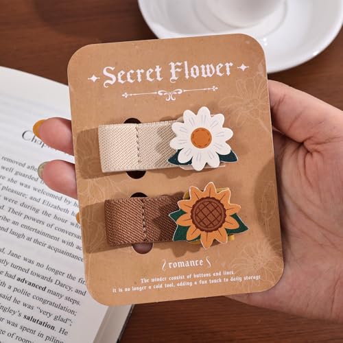 2 PCS Cord Organizer,Cord Keeper,Cable Organizer USB Holder,Cable Straps,Earbud case,wrap Headphone,Headset Winder,Earphone Clips Ties,stocking stuffers Gifts for Women Leather Sunflower - style: Sunflower