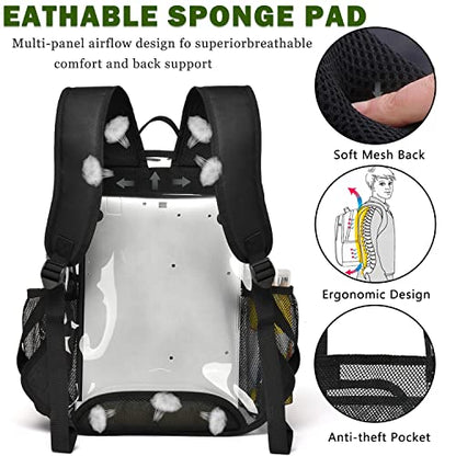 Clear Backpack,Clear Backpacks for School Heavy Duty See Through Bookbag Waterproof Backpack for Men Women,Pink - color: Pink