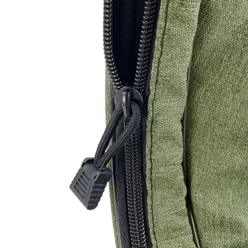 Tennis Bag Lightweight and Padded Tennis Rackets Cover with Adjustable Shoulder Strap - color: Olive Green, size: 31"x11.4"