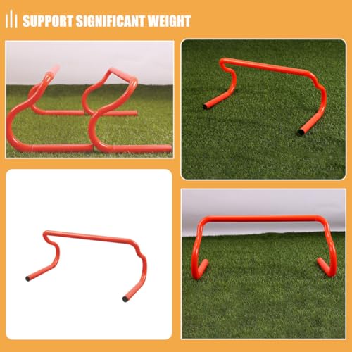 OSALADI 3pcs Detachable Athletic Speed Training Hurdles Orange Agility Training Equipment for Soccer Football Track Field Plyometric Drills