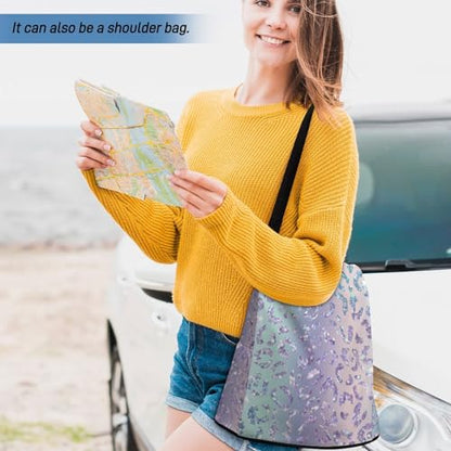 Anti-Theft Daypacks Gradient Purple Glitter Print Backpack Purse for Women Fashion Bag Travel Pack Basic Casual Bags - color: Gradient Purple Glitter Print, size: No Custom