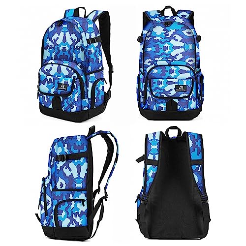 rickyh style School Backpack Travel Bag for Men & Women Lightweight College Back Pack with Laptop Compartmen - color: Xinlan