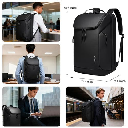 BANGE Laptop backpack with 15.7 inch laptop compartment fit for overnight and commute for men and women - color: Black