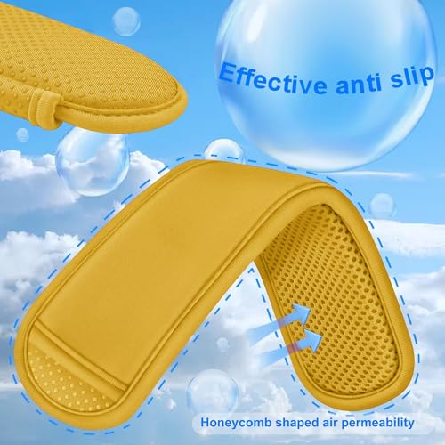 ZINZ 60 Inch Shoulder Strap with Removable Ultra-Thick Pad, Adjustable Buckles Shoulder Crossbody Strap for Luggage Bag - color: Yellow