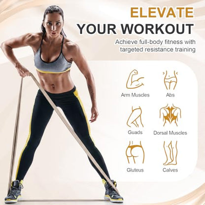 Cuffbow 6 Pcs Fabric Resistance Bands for Working Out Non Slip Exercise Bands for Men and Women Booty Workout Stretch Exercise Band for Legs Exercises Resistance Band for Fitness, Yoga