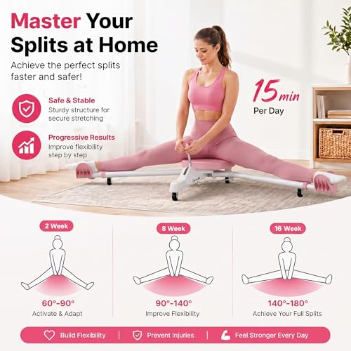 Split Machine, Leg Stretcher Machine to Improve Flexibility and Quality of Stretching, Equipment Suitable for Ballet, Cheerleading Dance, Gymnastics and Other Sports