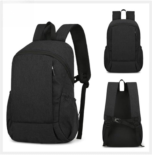 Men Women Casual Backpacks Bags Unisex Daypacks Durable Oxford Fabric Backpacks for Daily Travel Work Fitness Hiking Cycling (Black) - color: Black
