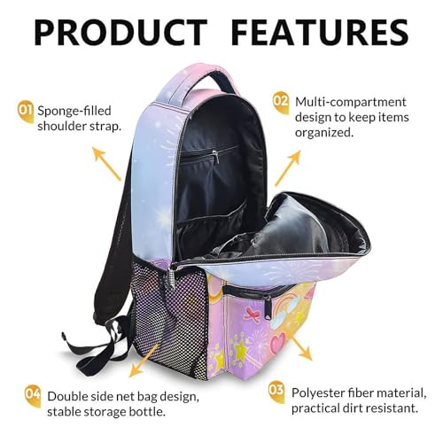 School Backpack Christian Backpacks for Girls Kids Toddler, Lightweight I am a Child of God Bookbag for Kindergarten Elementary Middle - color: Pink