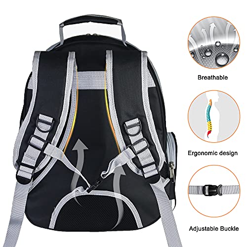 Cat Backpack, Airline Approved Bubble Carrying Bag for Small Medium Dogs Cats, Space Capsule Pet Carrier Dog Hiking Backpack Travel Carrier(Black) - color: Black