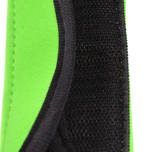 Cosmos Pack of 3 Neoprene Luggage Handle Wrap Handle Grip Luggage Identifier for Travel Bag Luggage Suitcase (Green Color) - color: Green