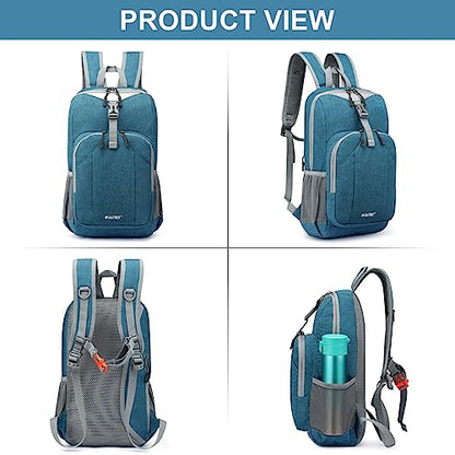 G4Free Mini 10L Hiking Daypack Small Hiking Backpack Cycling Compact Shoulder Backpack Outdoor for Men Women - color: Navy Blue