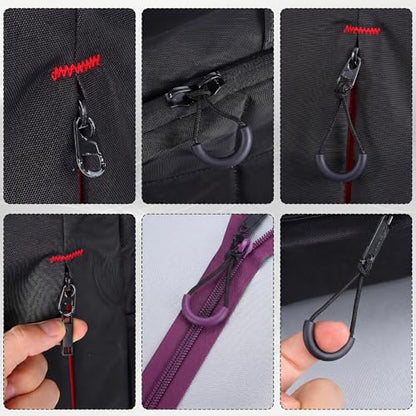 12PCS U-Shape Replacement Zipper Pull and 8pcs Metal Zipper Clip, Replacement Zippers, Zippers Extender, for Backpacks, Suitcases