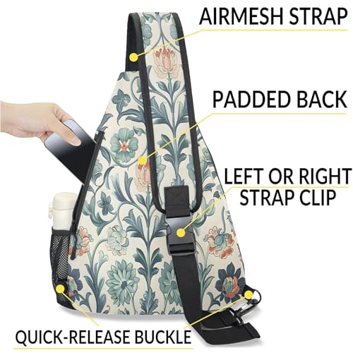 Pickleball Bag for Women Men Adjustable Crossbody Sling Backpack Hold Pickleball Paddle Water Bottle - color: Multicolor 5