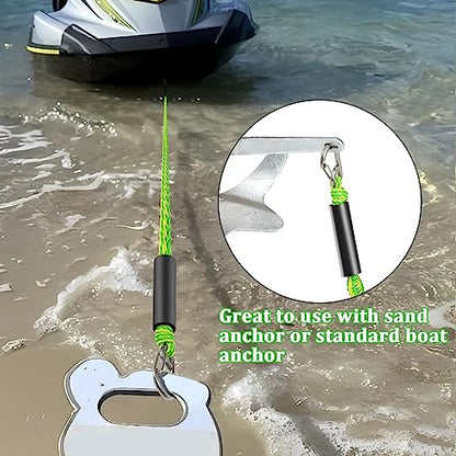Boat Bungee Dock Lines, Boat Bungee Anchor Lines, Boat Bungee Anchor Rope, PWC Anchor Line, PWC Accessories, Jet Ski Accessories - size: 14-50 feet Anchor Rope, style: Pack Of 1
