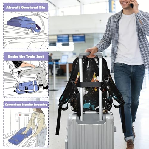 Travel Backpack with Shoe Compartment, 20L Large Capacity Laptop Backpack for Men Women, Soccer Balls Daypack for Traveling Hiking Carry On
