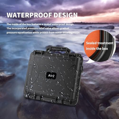 Hard Carrying Case for DJI Mavic Air 2/2S Drone,black, case only