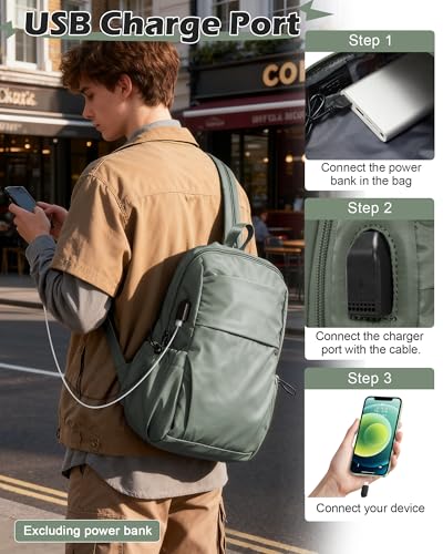 SEAFEW Green Latge Pickleball Sling Bag for Men and Women, Lightweight Pickleball Crossbody Backpack with Skin-Soft Fabric & Water Bottle Holder, - color: H- Large Green