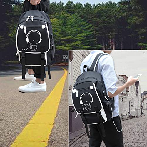 Asge Large 3 Piece Backpack Set - Boys & Girls Teenage Reflective Waterproof School Satchel for Travel & Outdoor - color: Oslei128-2