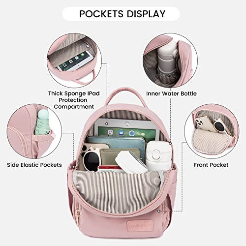 LOVEVOOK Backpack for Women Light Weight Waterproof Backpack Purses Daily Backpack… | Light Weight - color: Light/Pink
