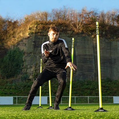 FORZA Pro Adjustable Hurdle Set | Speed & Agility Training with Rubber Bases or Ground Spikes for Extra Stability [4ft or 5ft] - size: 4ft, style: With Rubber Base