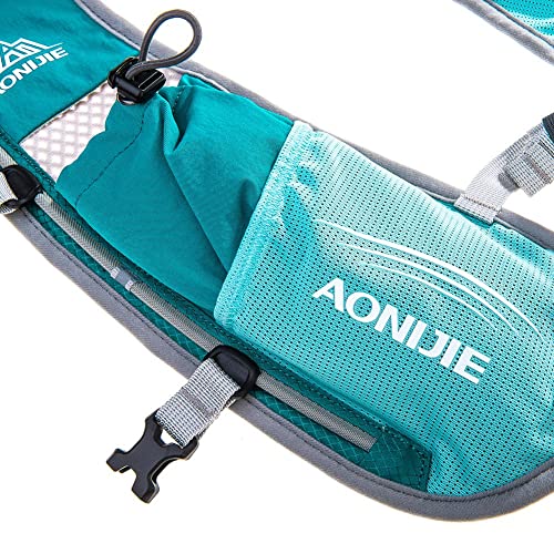 AONIJIE Hydration Vest Pack Backpack 5L 5.5L Marathoner Running Vest Race Hydration for Women and Men Trail Run Hiking Jogging - color: Blue and No Water Bladder