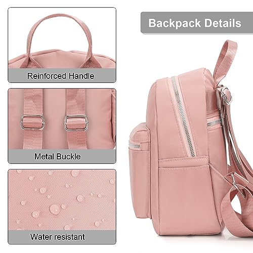 Etercycle Mini Backpack Purse for women, Small Backpack Purse, Shoulder Bag for Travel (Pink) - color: Pink