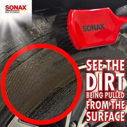 SONAX Intensive Cleaning Brush | Durable Scrub Brush for Interior & Exterior Car Detailing | Upholstery, Carpet, Vinyl, Rubber & Floor Mats | Ergonomic Handle | 491700