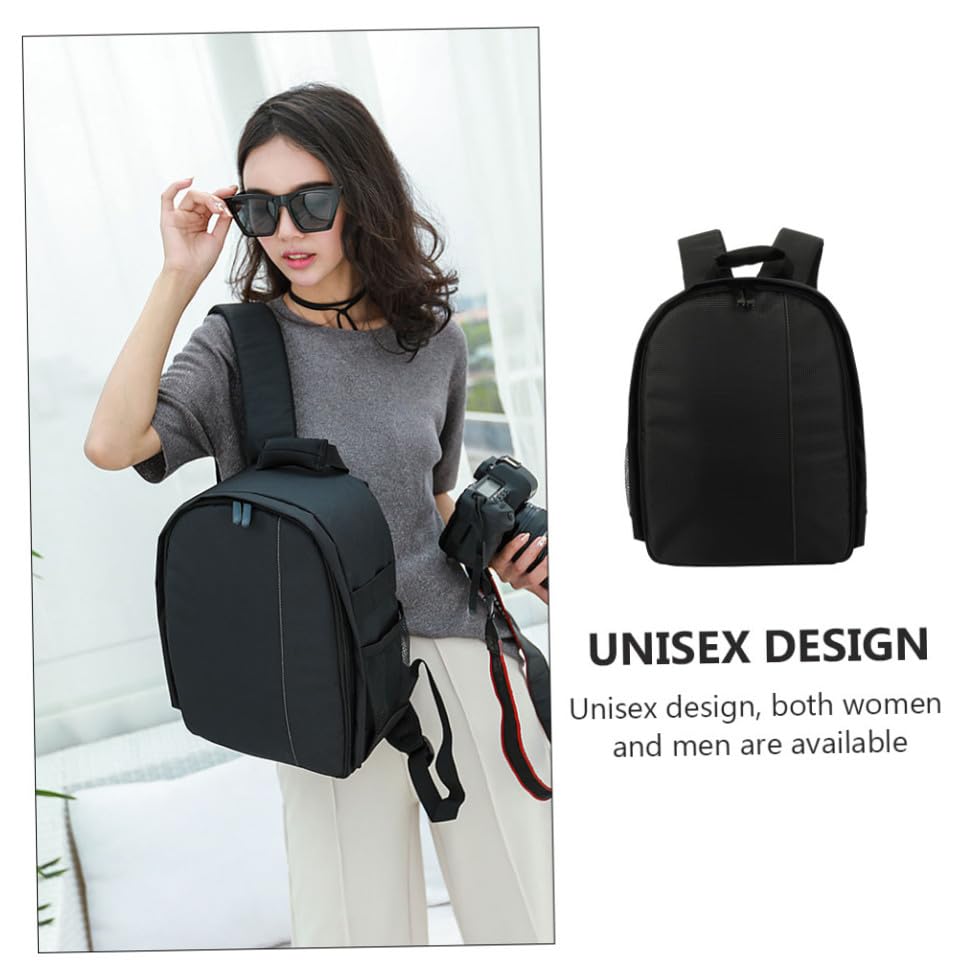 NUOBESTY 1pc Waterproof Camera Bag Waterproof Backpack Camera Storage Pouch Storage Bag Backpacks Bags Bag Storage Bags for Travel Grey Nylon
