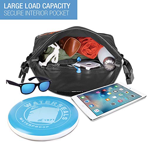 Lewis N. Clark WaterSeals Locking Backpack | Waterproof Bag | Anti-Theft Combination Lock | For Men & Women | Gray - color: Gray