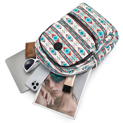 Montana West Backpack for Women Western Travel Backpack Purse Casual Daypack for Laptop College - color: *Aztec Beige