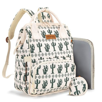 Montana West Wrangler Diaper Bag Backpack Aztec Callie Bag Travel Backpack Purses Western Multi-Function Baby Bags for Mom - color: Cacti