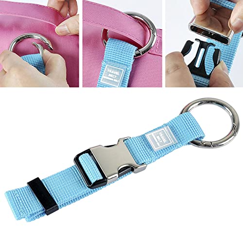 Add-A-Bag Luggage Strap Jacket Gripper, Luggage Straps Baggage Suitcase Belts Travel Accessories - Make Your Hands Free, Easy to Carry Your Extra Bags, Blue - color: Blue