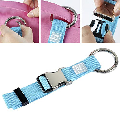 Add-A-Bag Luggage Strap Jacket Gripper, Luggage Straps Baggage Suitcase Belts Travel Accessories - Make Your Hands Free, Easy to Carry Your Extra Bags, Blue - color: Blue