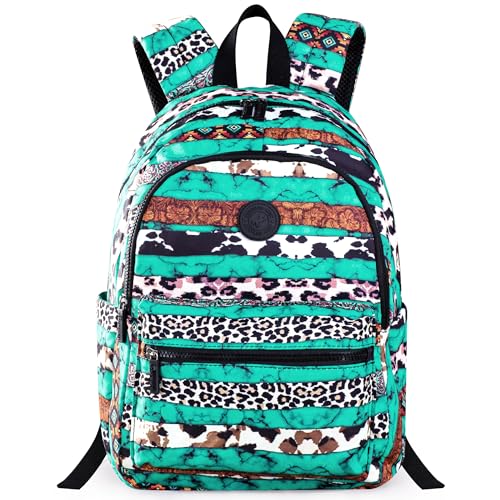 Montana West Backpack for Women Western Travel Backpack Purse Casual Daypack for Laptop College - color: *Boho Leopard