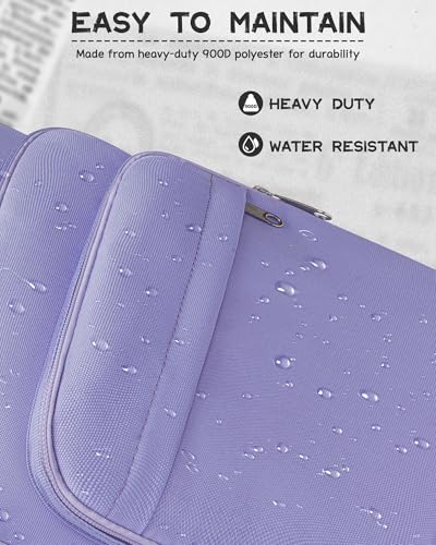 Backpack for Middle High School Teen Boys Girls Large College Bookbag with Laptop Compartment Back to School Book Bags Mochilas Escolares para Niños Niñas Adolescentes (Light Purple, Solid) - color: Light Purple