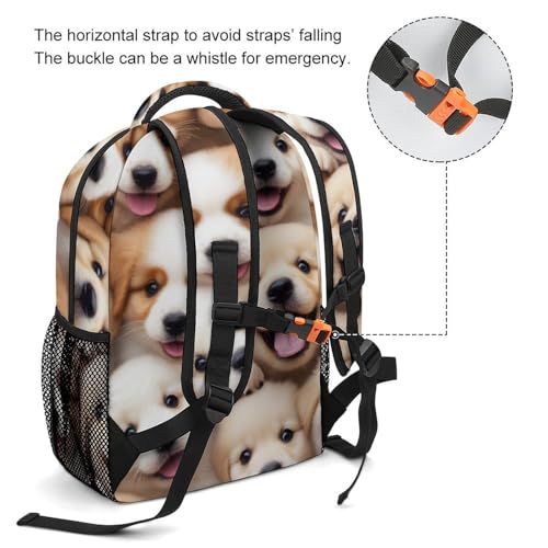 Casual Laptop Backpack for Women, Retriever Dog Lovers Large Backpack with Adjustable Strap Lightweight Book Bags Travel Hiking Daypack - color: Color(537)