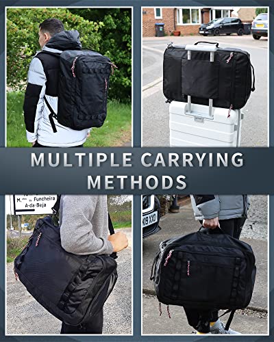 TRAILKICKER Travel Backpack Flight Approved Carry On Backpack Water Resistant Weekender Bag (Grey) - color: Tk3 Grey (Extra Large 48l)