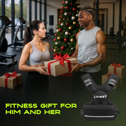 Adjustable Weighted Vest for Women Men, 4-10lb 11-20lb 20-32lb Weight Vest with 6 Ironsand Bags, Running Vest with Reflective Strips Adjustable Buckle Straps for Walking Strength Training - size: 4-10 lbs