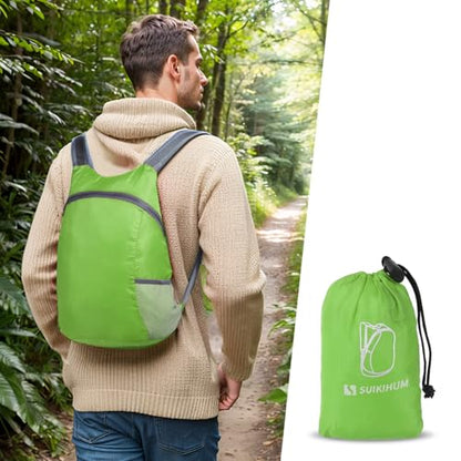 20L Ultra Hiking-Daypack Lightweight Foldable Travel Packable Backpack for Camping Cycling Outdoor,green - color: Green