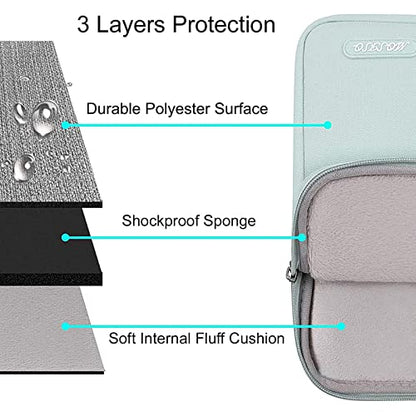MOSISO Laptop Case 12.3 inch, 11.6-12.3 inch Laptop Sleeve Compatible with MacBook Air 11.6, Acer HP Dell Lenovo Samsung, Surface Pro, Polyester Vertical Computer Sleeve Bag with Pocket, Mint Green - color: Mint Green, size: 12.3 inch