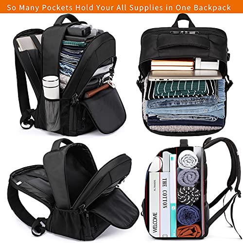 LIWAG Extra Large Business Travel Backpack, Anti Theft Water Resistant College Backpack Computer Bag Fits 17.3Inch Laptop Notebook, Blue - color: Blue, size: 17inch