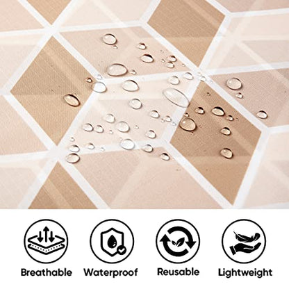PTEROMY 3-in-1 Hooded Rain Poncho for Adult with Pocket, Waterproof Lightweight Unisex Raincoat for Hiking Camping Emergency - color: Parallelogram