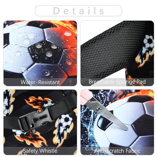 abshoo Cute Soccer School Backpack For Boys Elementary Kindergarten Kids School Bag (Soccer Black) - color: Soccer Black