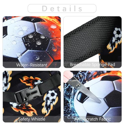 abshoo Cute Soccer School Backpack For Boys Elementary Kindergarten Kids School Bag (Soccer Black) - color: Soccer Black