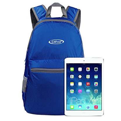 G4Free 20L Small Packable Travel Hiking Backpack for Men Women - color: Navy Blue, size: 20L
